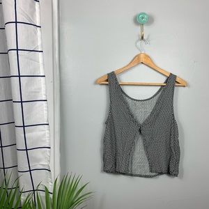 Brandy Melville Tops - Brandy Melville Flower Open Back Tank Top Brandy Melville Tops - Brandy Melville Flower Open Back Tank Top
